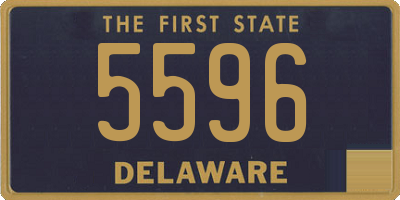 DE license plate 5596