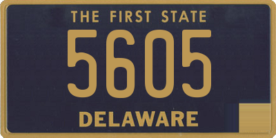 DE license plate 5605