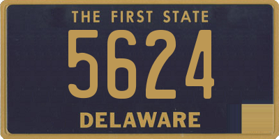 DE license plate 5624