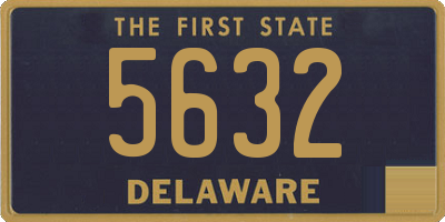 DE license plate 5632