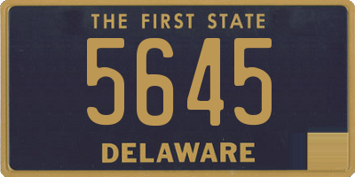 DE license plate 5645