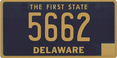 DE license plate 5662
