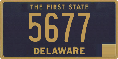 DE license plate 5677