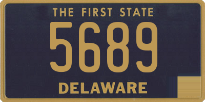 DE license plate 5689