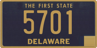 DE license plate 5701