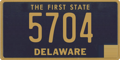DE license plate 5704