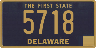 DE license plate 5718