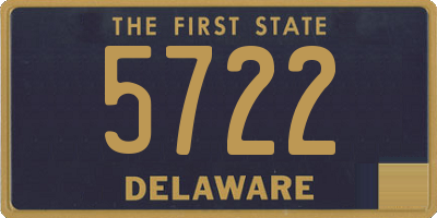 DE license plate 5722