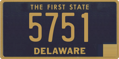 DE license plate 5751