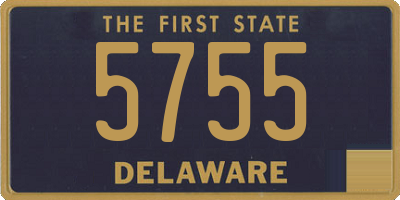 DE license plate 5755