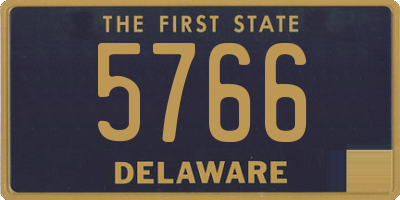 DE license plate 5766