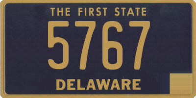 DE license plate 5767