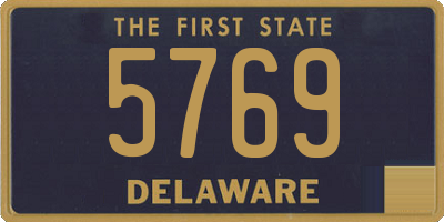 DE license plate 5769