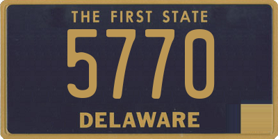 DE license plate 5770