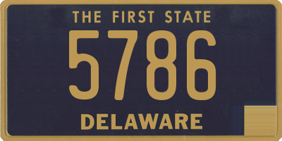 DE license plate 5786