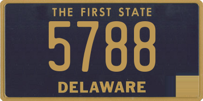 DE license plate 5788