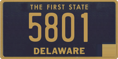 DE license plate 5801