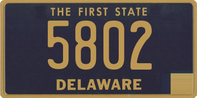 DE license plate 5802
