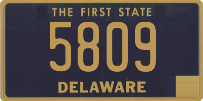 DE license plate 5809