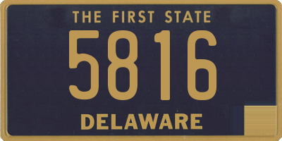 DE license plate 5816
