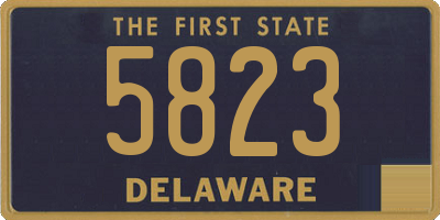 DE license plate 5823