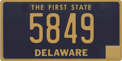 DE license plate 5849