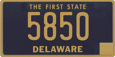 DE license plate 5850