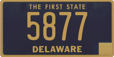 DE license plate 5877