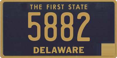 DE license plate 5882