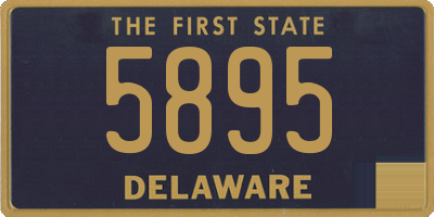 DE license plate 5895