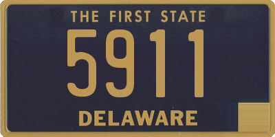DE license plate 5911