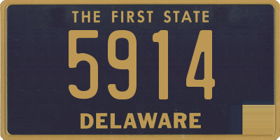 DE license plate 5914