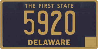 DE license plate 5920
