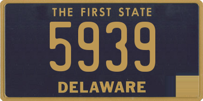 DE license plate 5939