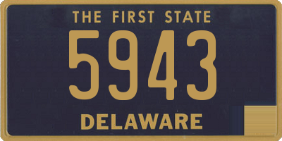 DE license plate 5943
