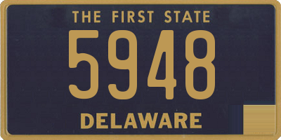 DE license plate 5948