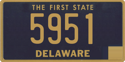 DE license plate 5951