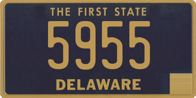 DE license plate 5955