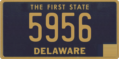 DE license plate 5956