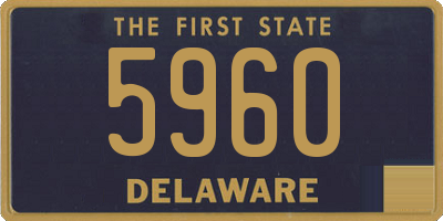 DE license plate 5960