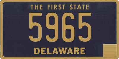 DE license plate 5965