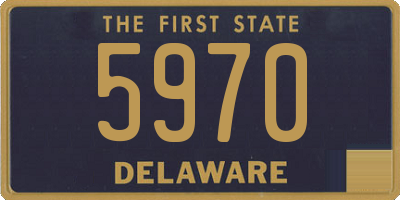 DE license plate 5970