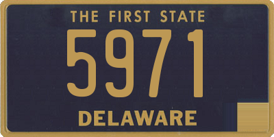 DE license plate 5971