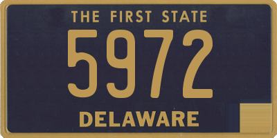 DE license plate 5972