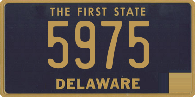 DE license plate 5975