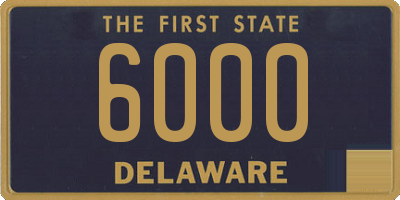 DE license plate 6000