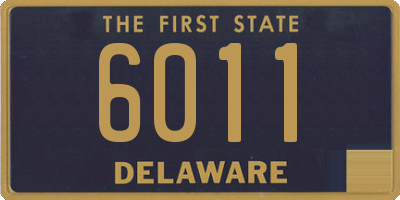 DE license plate 6011