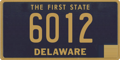 DE license plate 6012