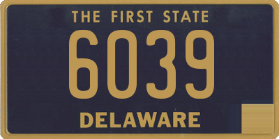 DE license plate 6039