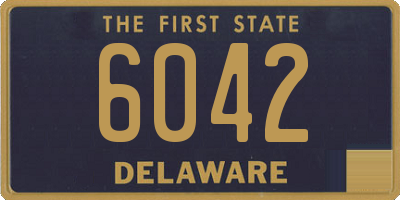 DE license plate 6042